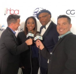 Samuel L. Jackson & Legendary Actor Samuel L. Jackson and noted celebrity hair stylist and makeup artist Camille Friend.
